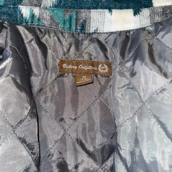 Size 7/8 kids Teal and White southern jacket - Picture 8 of 8